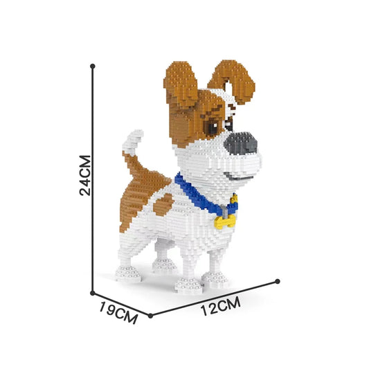 KNEW BUILT Dalmatian Pet Model Micro Mini Building Block Toy-Ideal Festival Gift,Decorative Item,Educational Toy & Easy Assembly Yorkshire Terrier