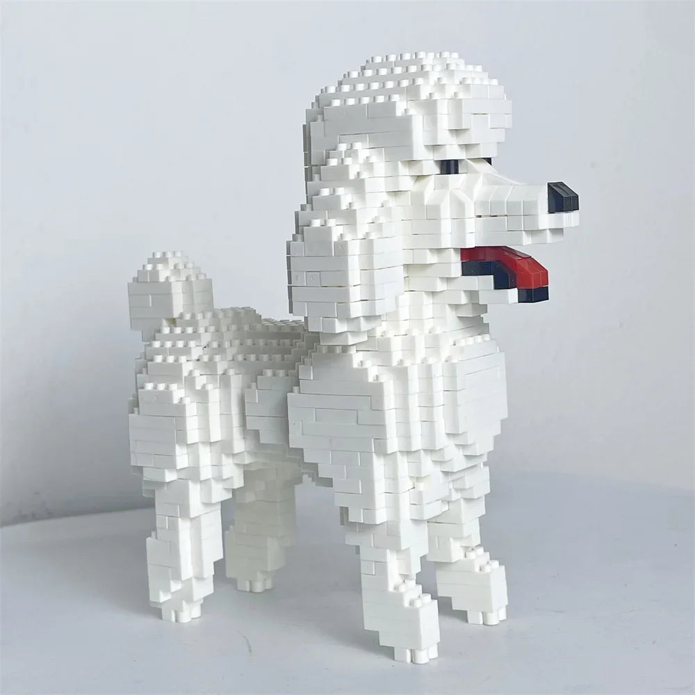 Knew Built Dog Micro Mini Building Blocks Toys: Adorable Doberman Pinscher, Ideal Pet Lover Gift, Celebrate Canine Companionship Bullhead Terrier