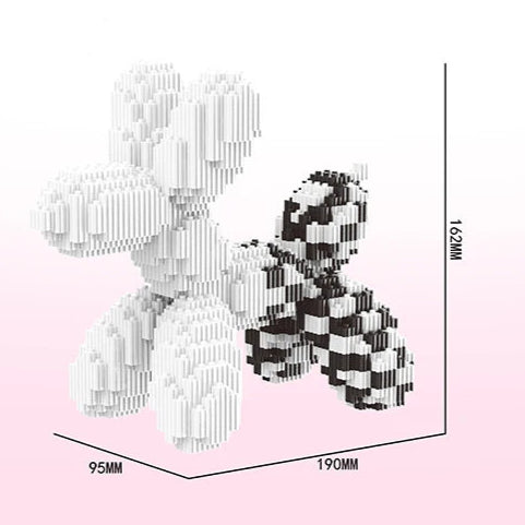 Colorful Balloon Dog - BrickPaws Brick Set