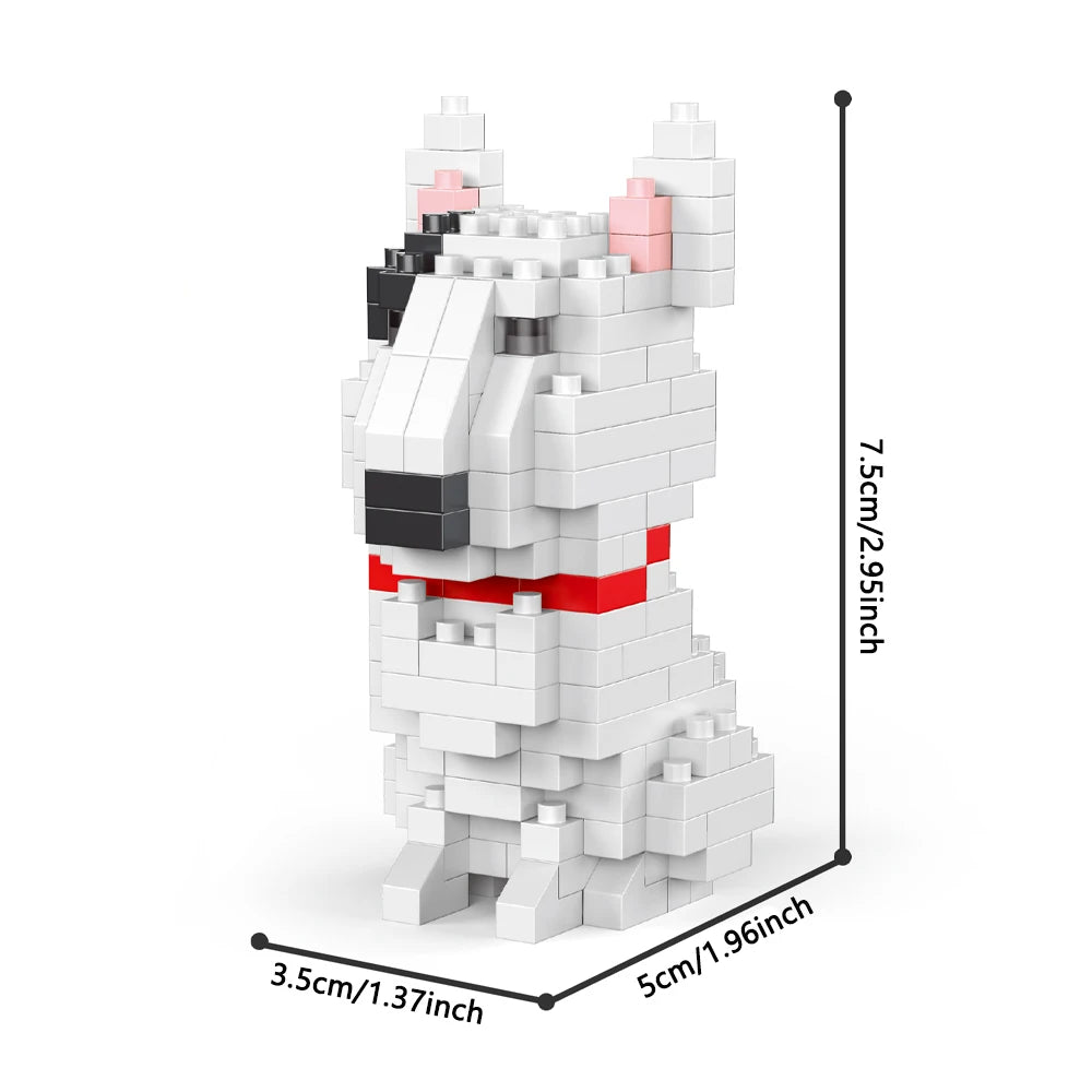 KNEW BUILT Dalmatian Pet Model Micro Mini Building Block Toy-Ideal Festival Gift,Decorative Item,Educational Toy & Easy Assembly Super Mini Dog B
