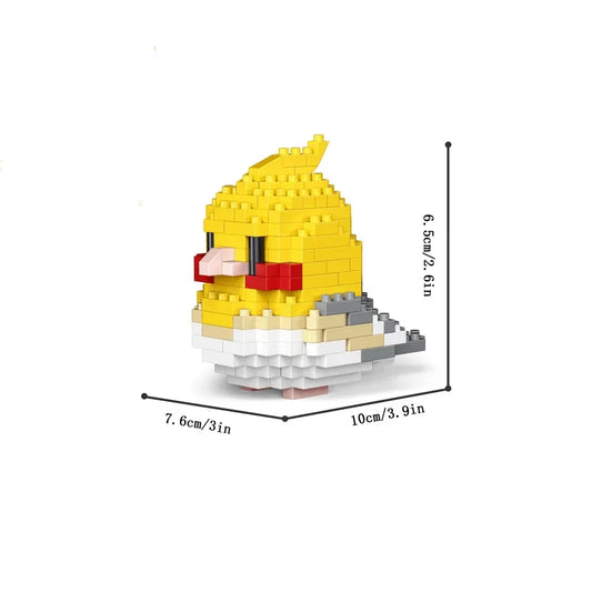 Mini Yellow Parrot  - BrickPaws Brick Set