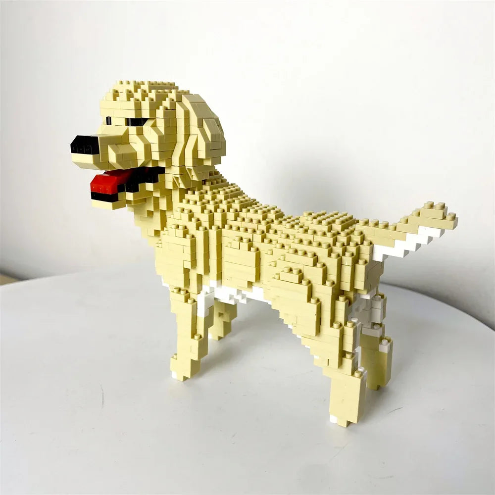 Knew Built Dog Micro Mini Building Blocks Toys: Adorable Doberman Pinscher, Ideal Pet Lover Gift, Celebrate Canine Companionship Bullhead Terrier